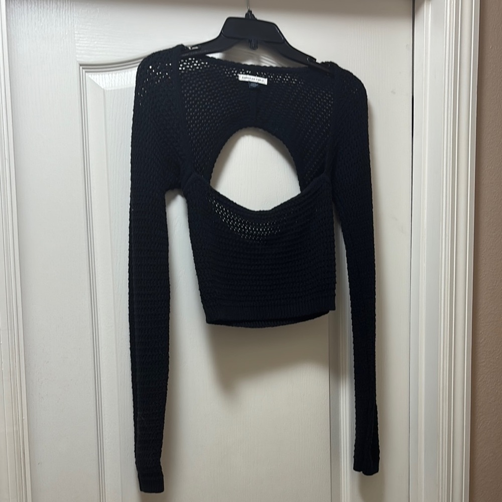 American Eagle Black Knit Sweater